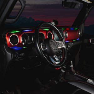 Jeep Wrangler JL LED Dash Strip Kit - Interior - ORACLE Lighting - Dynamic ColorSHIFT - `18-`23
